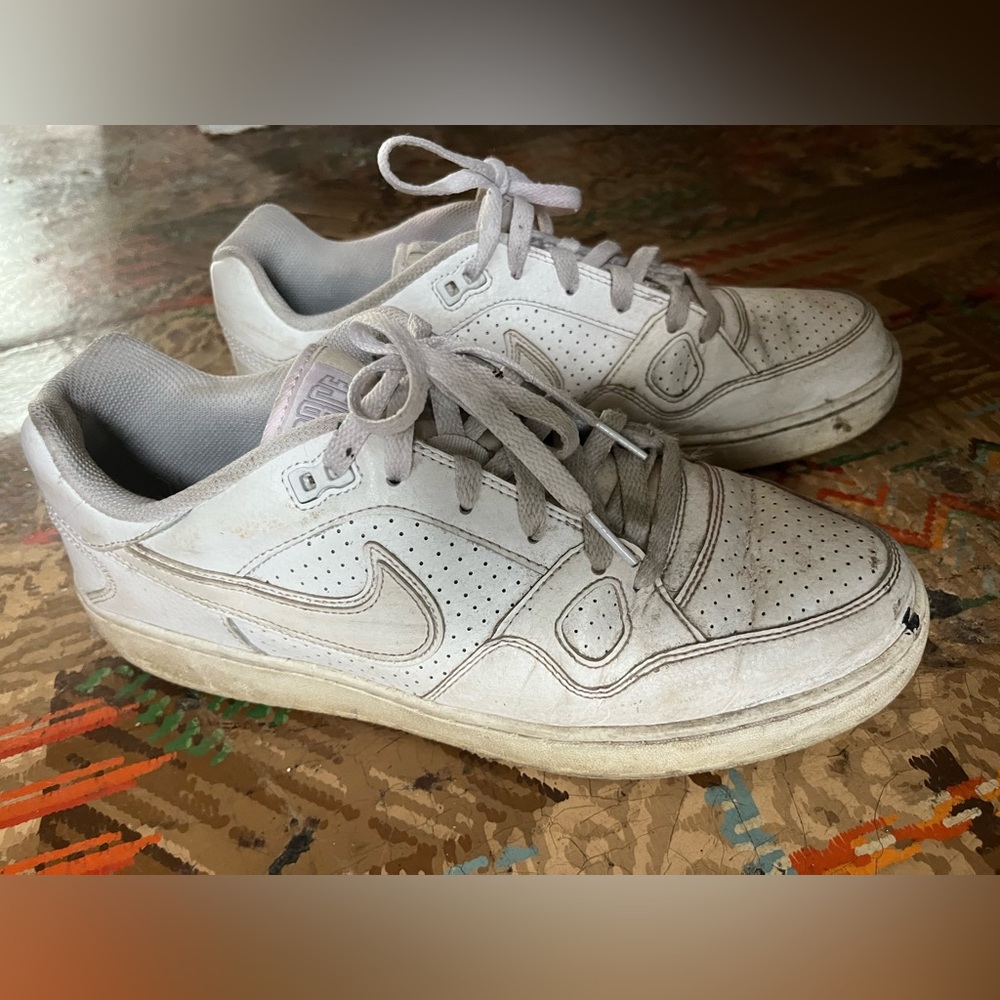 Mens white Air Force sneakers